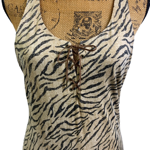 LAUREN RALPH LAUREN Tan Animal Print Maxi Dress - NWT NFR Western Cowgirl - Picture 3 of 13